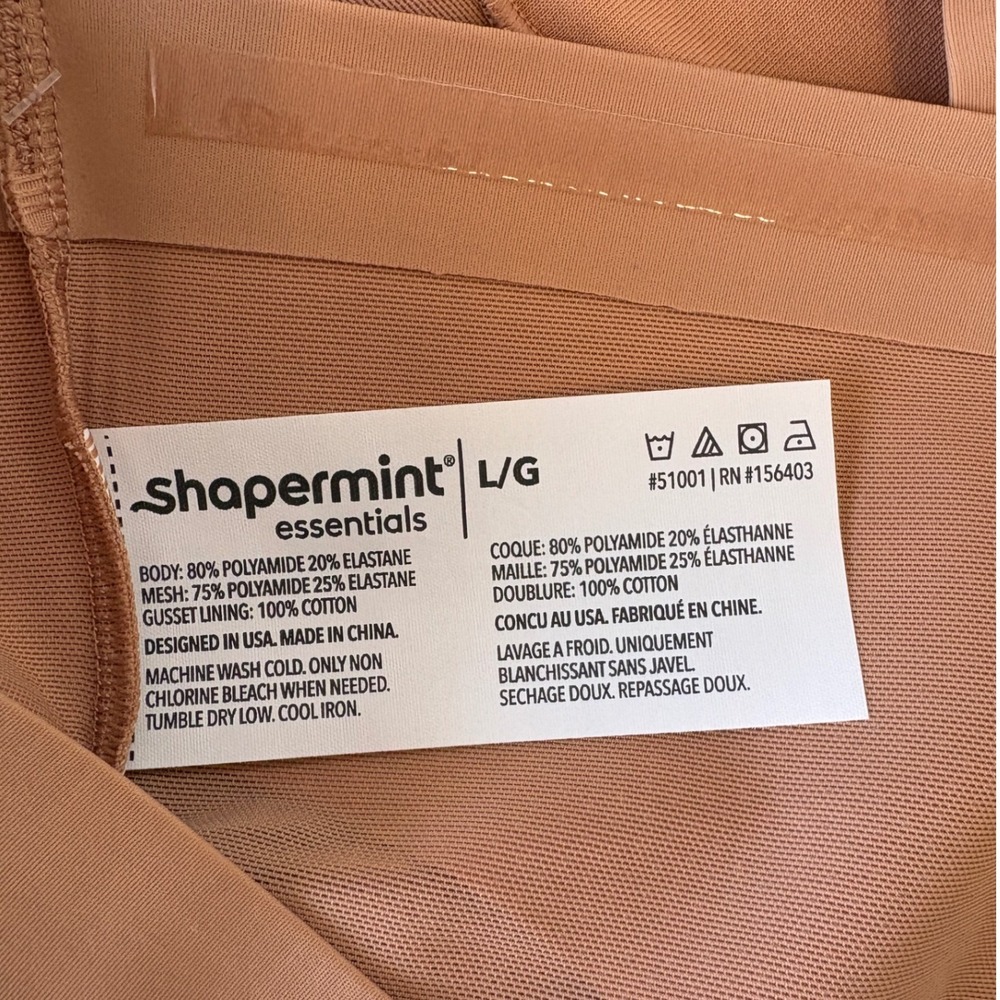 Shapermint Essentials Everyday Empower Mesh Shaper Panty, Latte, Large, NWT - Picture 6 of 6
